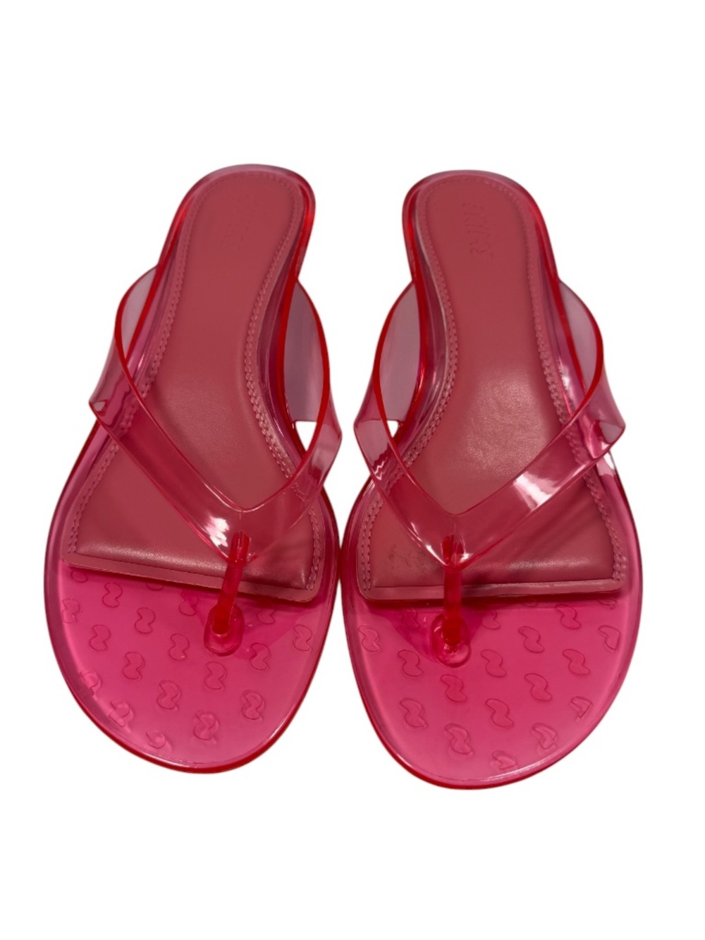 SKIMS Jelly Thong Kitten Heel Sandal Mules Pink Melon EU 40 US 9-9.5